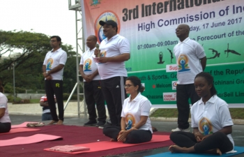 Celebrated 3rd International Day of Yoga in Accra on 17 June 2017