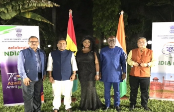 Constitution Day 2021 was celebrated at India House in Accra with the members of the delegation from Parliament of Ghana visiting India.