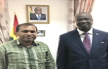 High Commissioner called on Hon. Kwaku Ampratwum Sarpong, Dy Foreign Minister of Ghana and discussed issues of cooperation with India especially strengthening development partnership