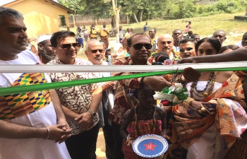 High Commissioner commended Indian community in Ghana while inaugurating its school development project for a distant settlement in Western Region as part of  AmritMahotsav celebration