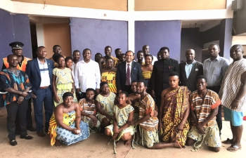 High Commissioner visited Center for National Culture during his visit to Bono East Region of Ghana in Techiman and discussed cultural exchanges with India