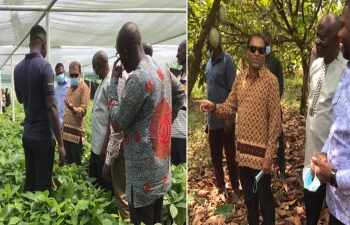 Cocoa production being a major mainstay of economy of Ahafo Region High Commissioner interacted with authorities in the Region on possible