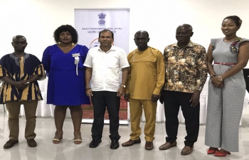 #AmritMahotsav Interacting with Indian scholarships alumni in Ahafo Region of #Ghana High Commissioner sought support in increasing outreach for #India in the Region