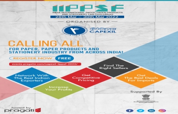India International Paper, Paper Products and Stationary Fair (IIPPSF) 28th March to 30th March ,2022