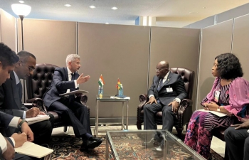 Calling on HE President Nana Akufo-Addo External Affairs Minister Dr S. Jaishankar discussed growing India-Ghana ties including the development partnership & cooperation as UNSC members especially in counter terrorism