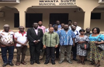 High Commissioner's visiting to Nkwanta South Municipal Assembly in Oti Region of Ghana