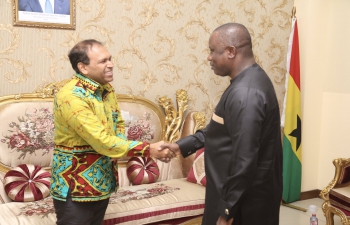 High Commissioner called on Hon. Dominic Nitiwul, Defence Minister of Ghana