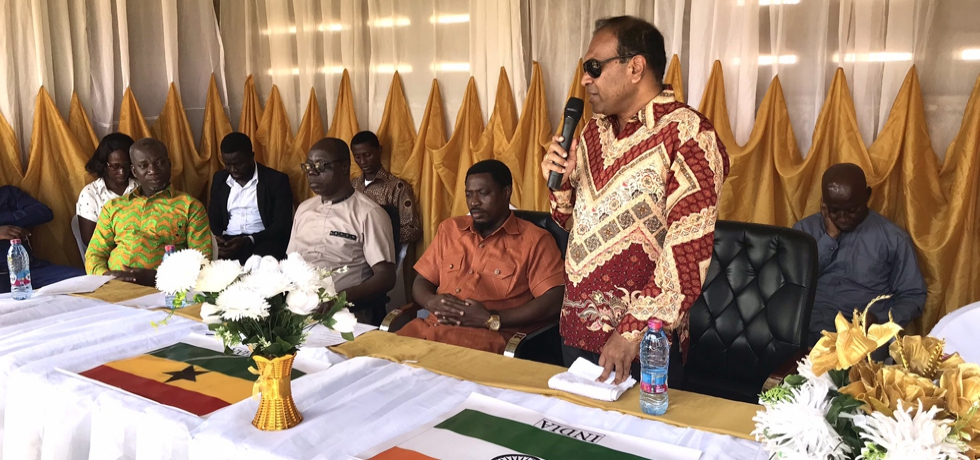 Addressing India Business Event in Western North Region of Ghana