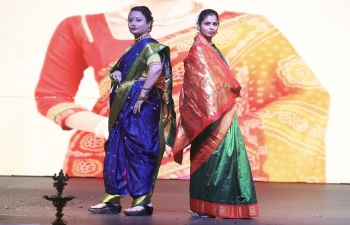 An eye catching show of colorful sarees