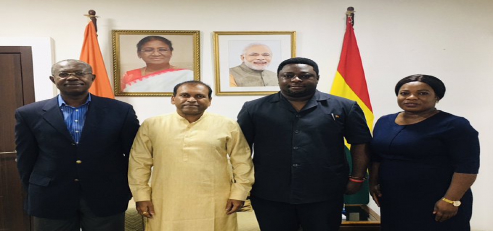 Ghana Integrated Iron & Steel Development Corporation CEO calls on High Commissioner to discuss cooperation with India