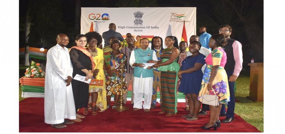 High Commissioner appreciated the participation of delegation of Ghanaian artists at Surajkund International Crafts Mela