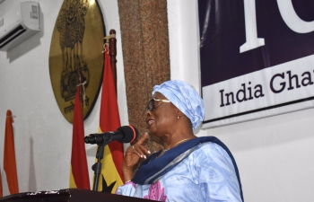 Former Chief Justice of GhanaSophia Akuffo addresses 6th India-Ghana Dialogue