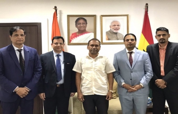 A delegation from Serum Institute of India, global vaccine manufacturing major, called on High Commissioner " with the following contents :