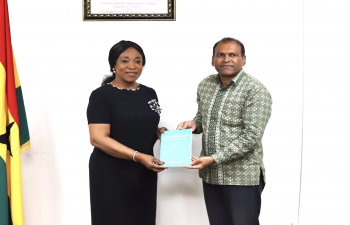High Commissioner called on Hon. Shirley A. Botchwey, Foreign Minister of Ghana