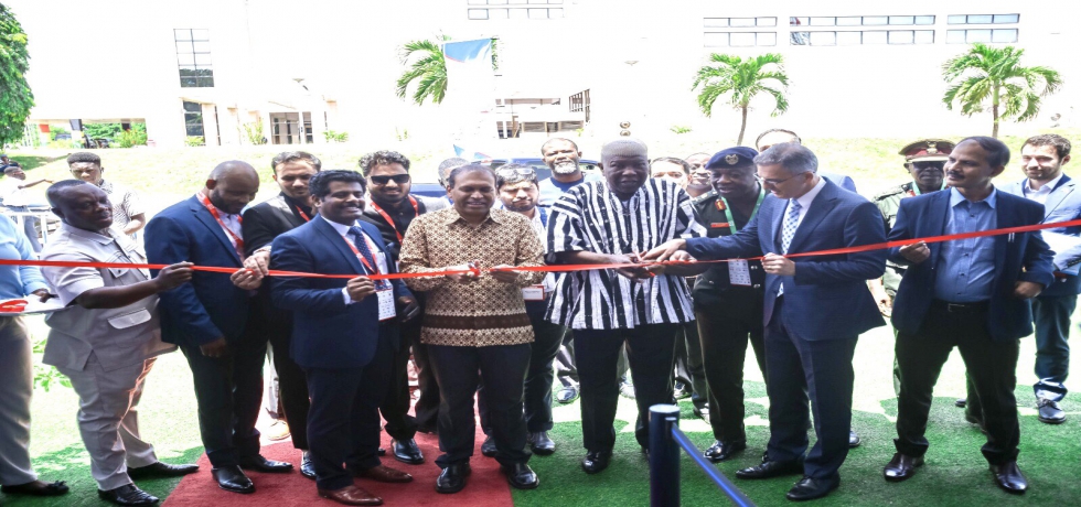 High Commissioner inaugurating West Africa Pharma & Healthcare Exhibition in Accra along with Dy Health Minister of Ghana