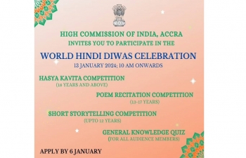 Vishwa Hindi Diwas, 2024 celebrations at HCI, Accra